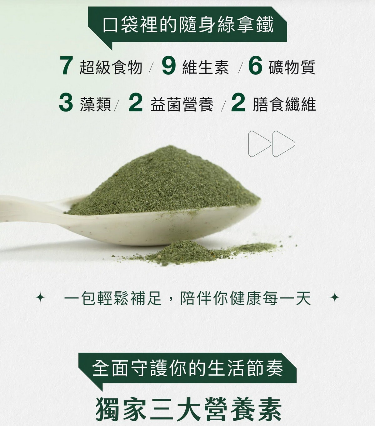【團購】綠量 沖泡式超強升級版的綠拿鐵 補足你一天營養(下次開團 7/9)