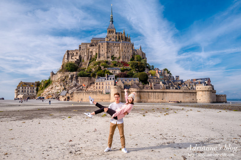 【法國自由行】Day3-2 白天晚上都讓人著迷的神秘聖米歇爾山(Mont Saint Michel)兩天一夜漫遊行(韓劇The Package拍攝景點)