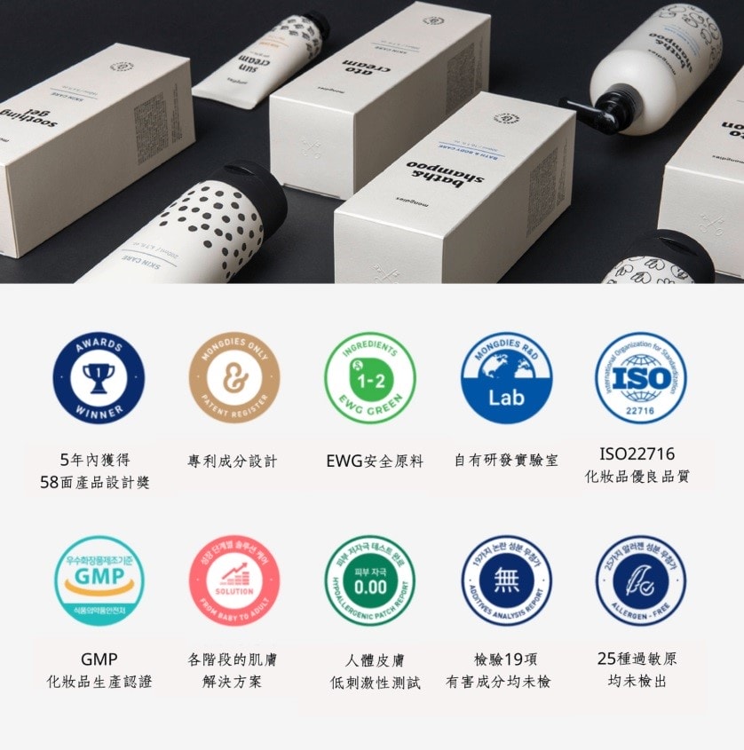 【團購】韓國mongdies神經醯胺寶寶系列(珍珠奶茶防曬粉餅/防曬棒/防曬乳/曬後凝膠)下次開團